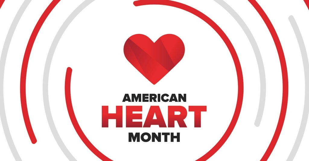 American Heart Month text logo